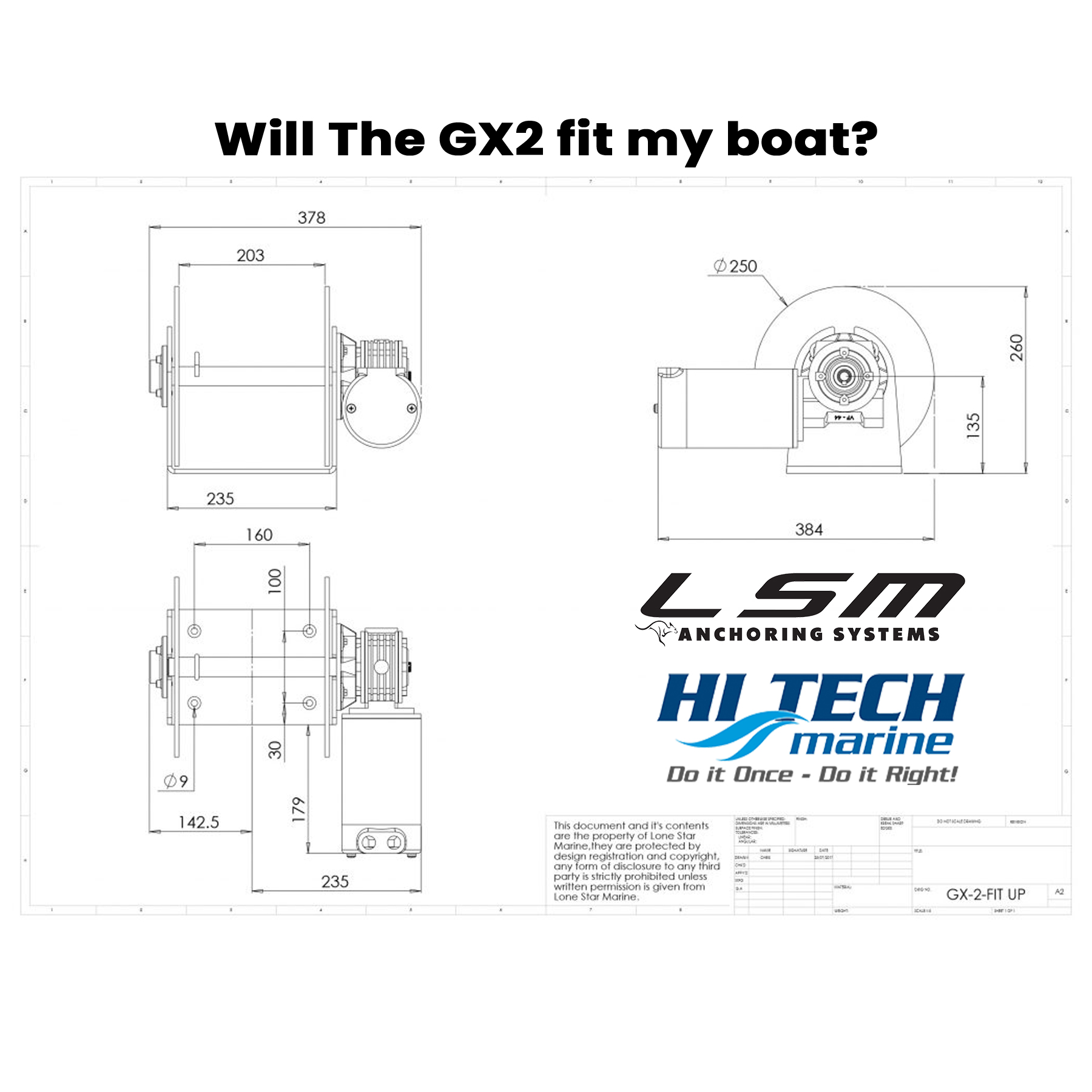 Will the Lonestar Marine GX2 Drum Winch Fit my boat?